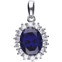 Halskette Diamonfire Dame in Silber Zaffiro 65/1144/1/089 - 65/1144/1/089